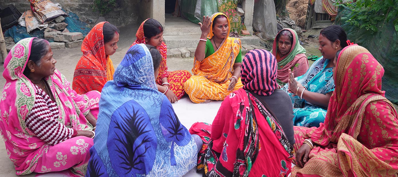 Group of ladies sitting and talking