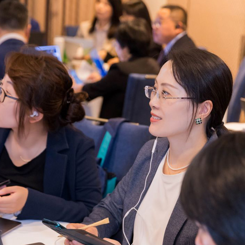 Women attending a training conference