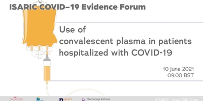 Use of convalescent plasma in patients hospitalised with COVID-19
