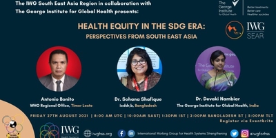 Health Equity in the SDG era: Perspectives from Southeast Asia