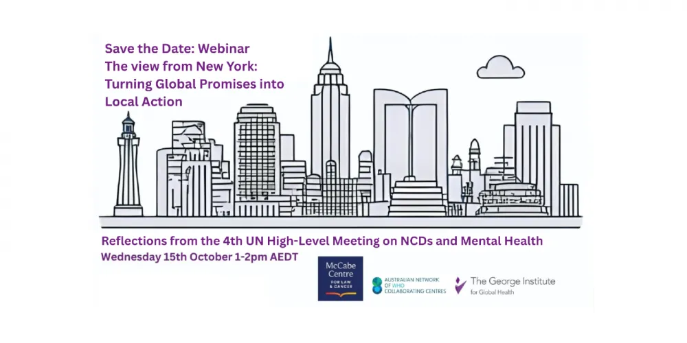 UN High Level Meeting on NCDs