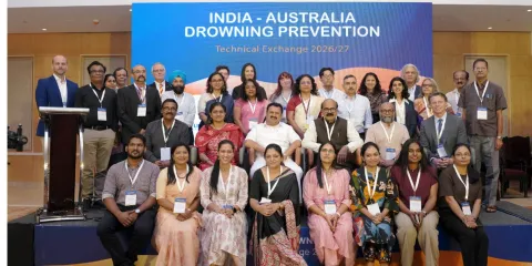 Drowning prevention technical exchange in Kerala